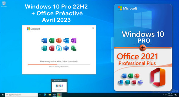 Windows 10 Pro 22H2 + Office Pre-Activated - April 2023