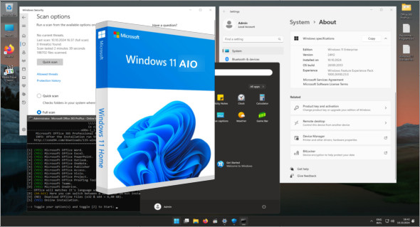 Windows 11 AIO 16in1 24H2 Preactivated – Oct 2024