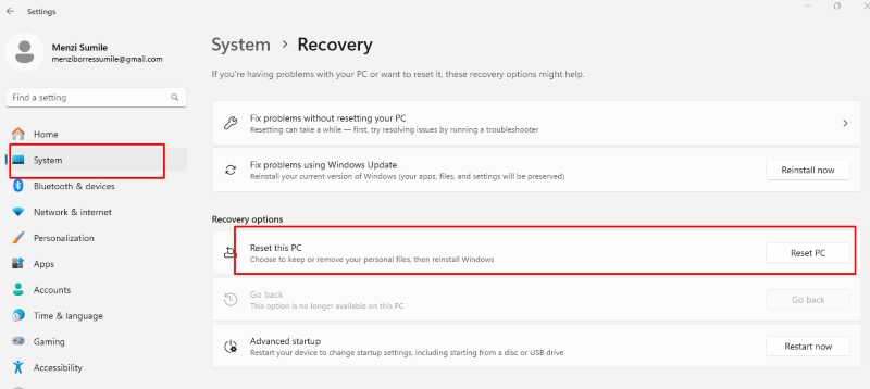 Reset this PC: computer stuck when preparing to configure Windows 10/11