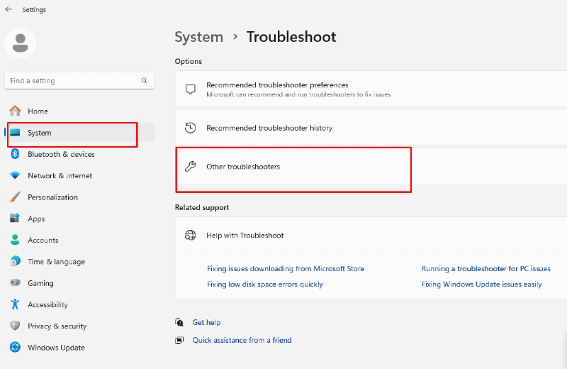 Perform problem solver: Webcam not detected by Windows